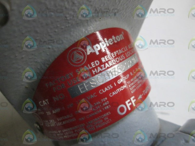 APPLETON RECEPTACLE EFSCB1752023M  UNMP