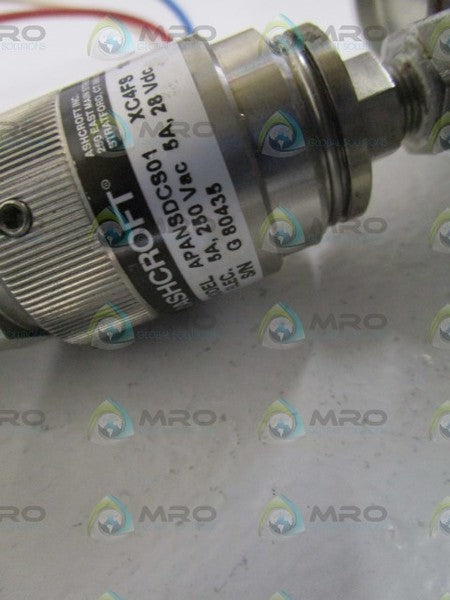 ASHCROFT PRESSURE SWITCH APANSDCS01XC4FS-100#  NSNP