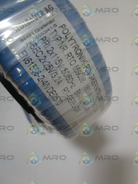 SED LBAUER TRANSFORMER RTO 859038 *NEW NO BOX*