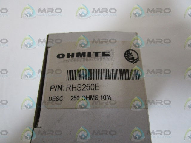 OHMITE RHS250E RHEOSTAT 250 OHMS *NEW IN BOX*