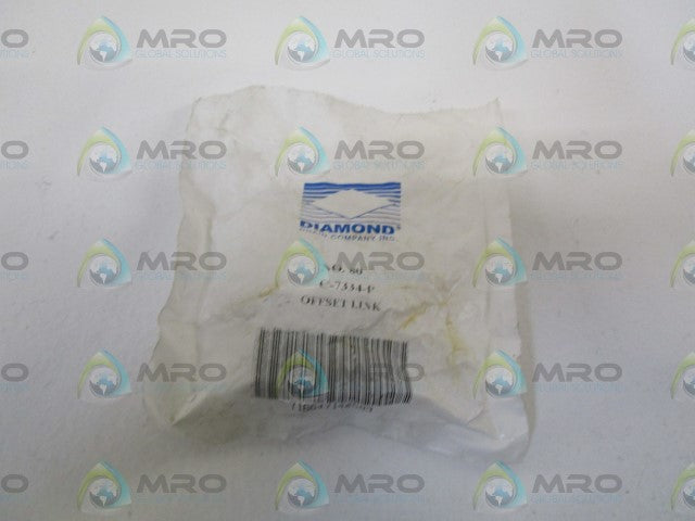 LOT OF 7 DIAMOND OFFSET LINK C-7334-P *NEW IN FACTORY BAG*