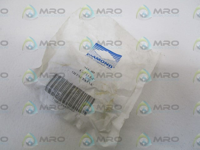 LOT OF 7 DIAMOND OFFSET LINK C-7334-P *NEW IN FACTORY BAG*