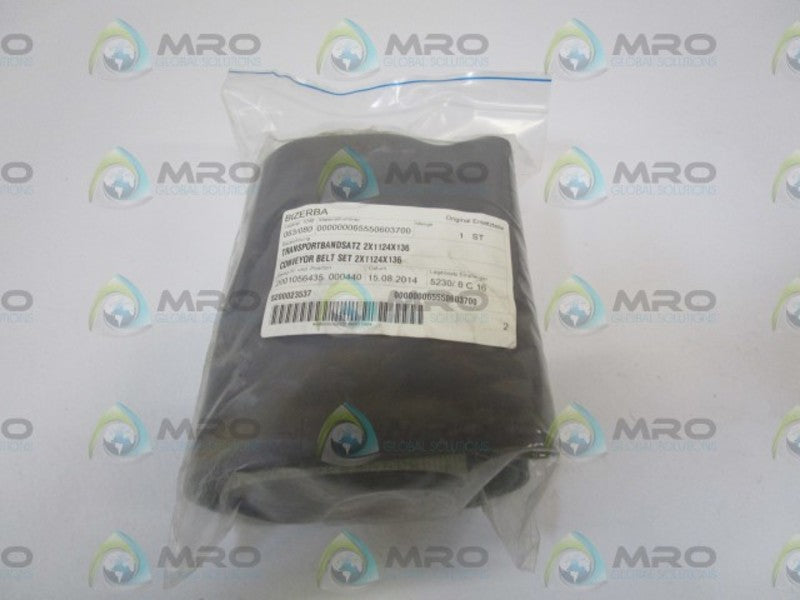 BIZERBA BELT SET 2X1124X136  NSNP IN BAG