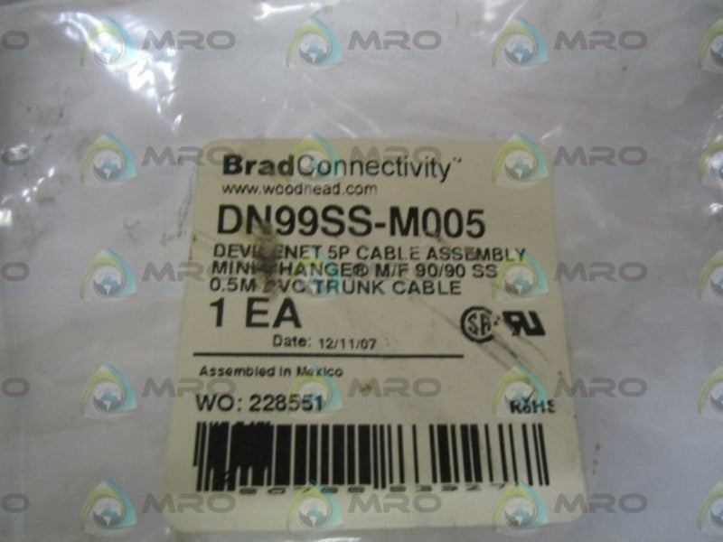 BRAD CONNECTIVITY CABLE DN99SS-M005  NSMP