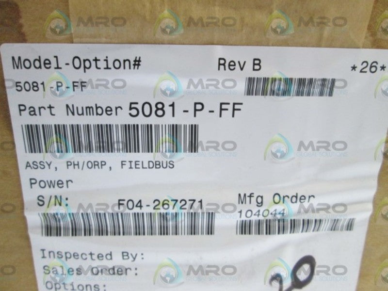 ROSEMOUNT TRANSMITTER 5081-P-FF *NEW IN BOX*