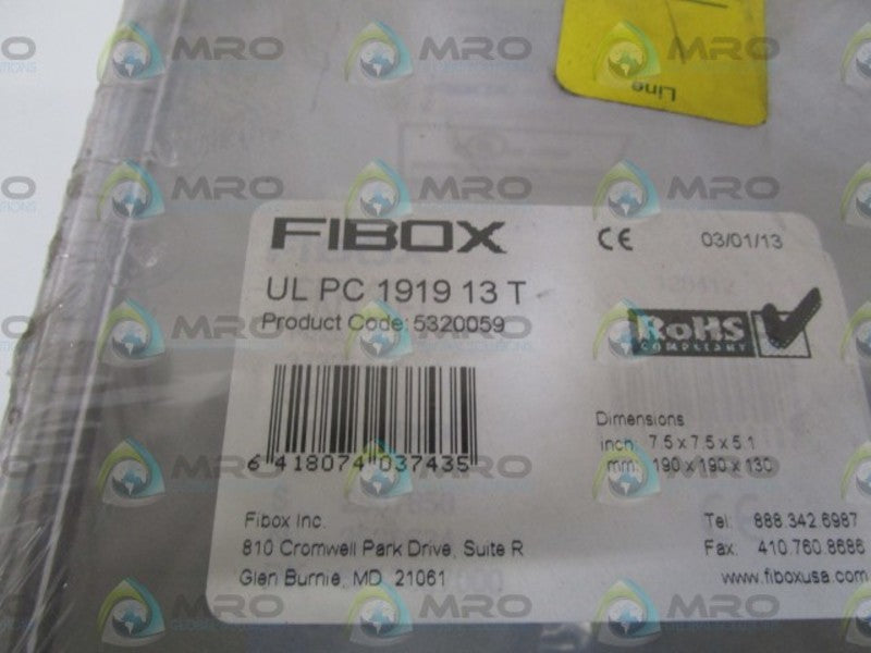 FIBOX ENCLOSURE ULPC191913T  NSNP