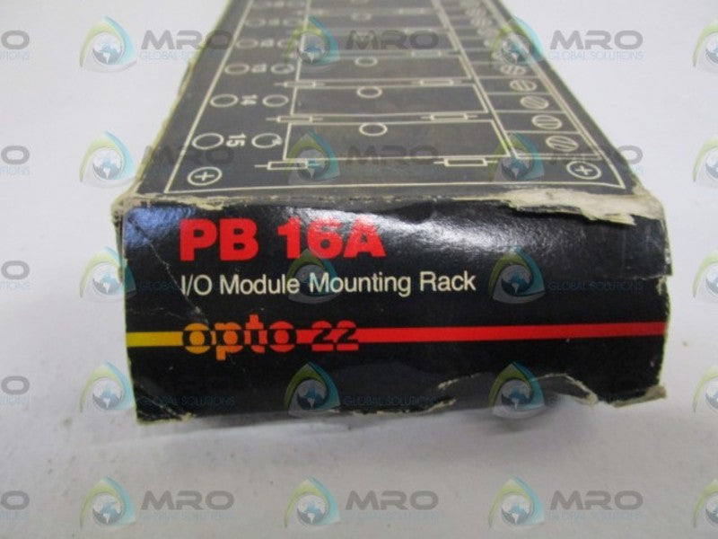 OPTO 22 I/O MODULE MOUNTING RACK PB16A * NEW IN BOX *
