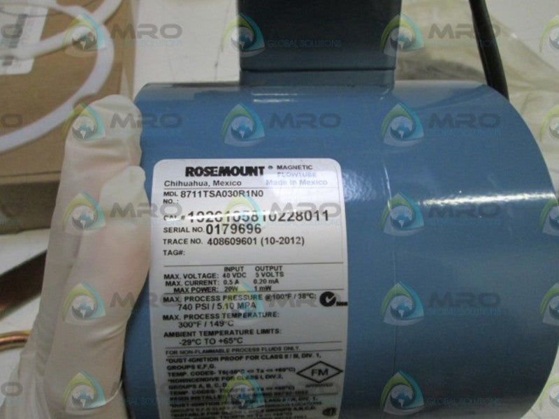 ROSEMOUNT MAGNETIC FLOW TUBE 8711TSA030R1N0 *NEW IN BOX*