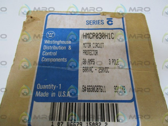 WESTINGHOUSE HMCP030H1C 30A *NEW IN BOX*