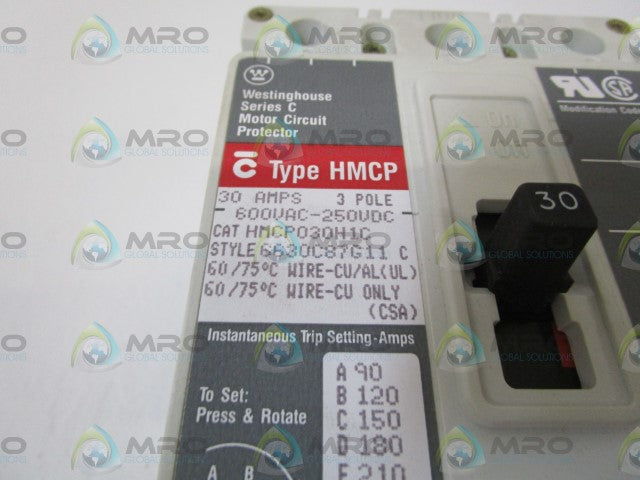 WESTINGHOUSE HMCP030H1C 30A *NEW IN BOX*