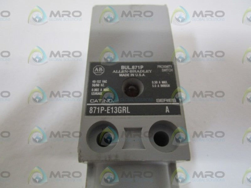 INDUSTRIAL SPARE PART PROXIMITY SWITCH 871P-E13GRL SER. A (AS PICTURED)  UNMP