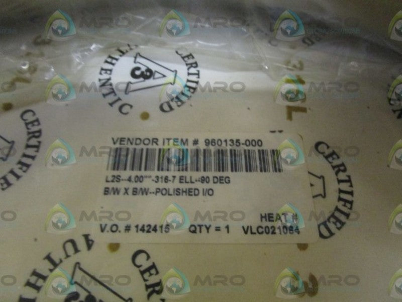 90 DEGREEE ELBOW 960135-000 * ORIGINAL PACKAGE *