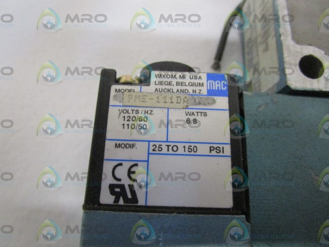 MAC VALVE 811C-PM-111DA-142 (AS PICTURED) *USED*