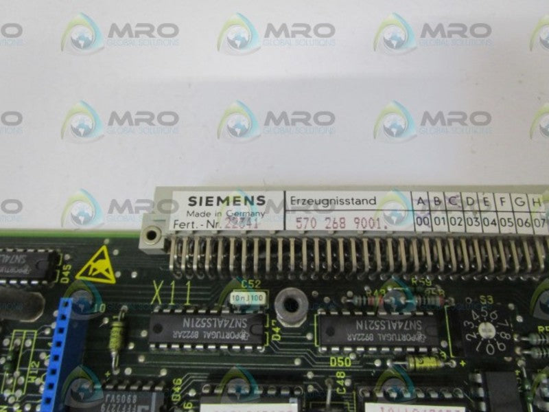 SIEMENS CIRCUIT BOARD  570 268 9001 *USED*