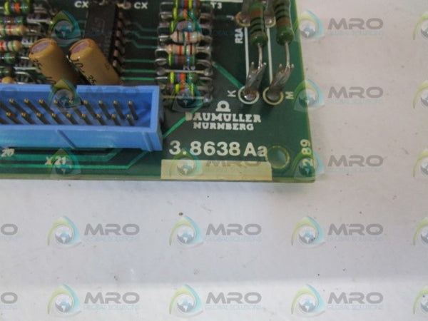 BAUMULLER PC BOARD 3.8638Aa  UNMP