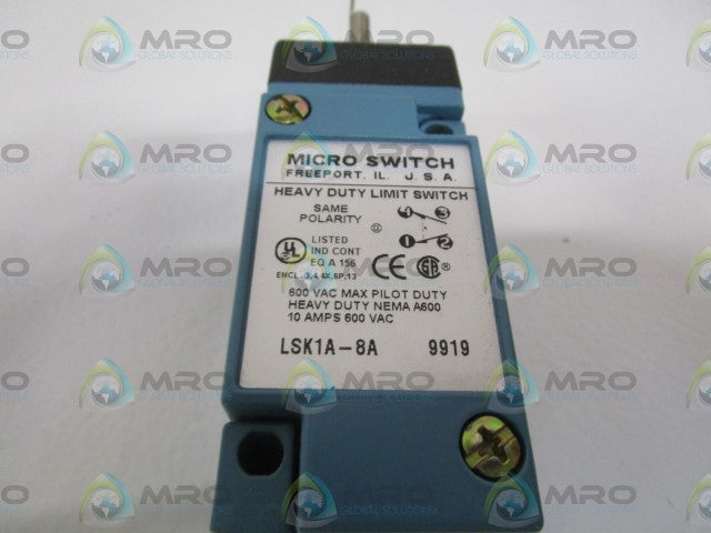MICROSWITCH LIMIT SWITCH LSK1A-8A *NEW NO BOX*