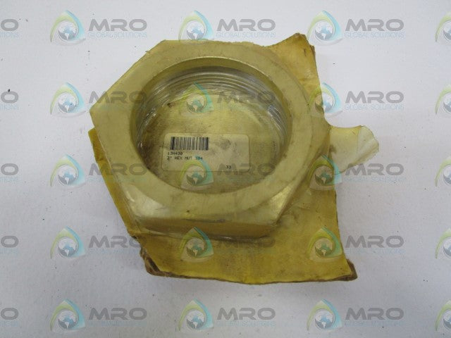 MRO INDUSTRIAL 3" HEX NUT 304 13H430 * ORIGINAL PACKAGE *