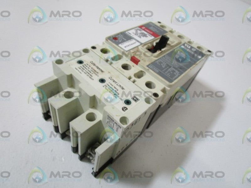 CUTLER HAMMER HMCP003A0 CIRCUIT BREAKER w/ ELC3003R CURRENT LIMITER  UNMP