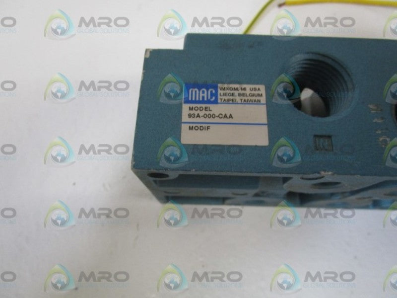 MAC MANIFOLD BASE 93A-000-CAA *USED*