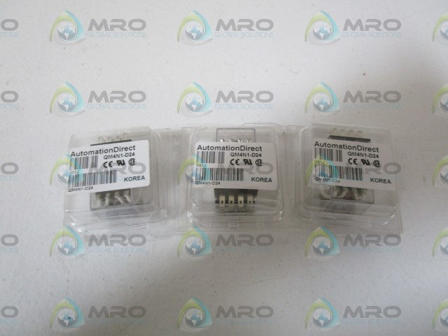LOT OF 3 AUTOMATION DIRECT CONTROL RELAY QM4N1-D24 *ORIGINAL PACKAGE*