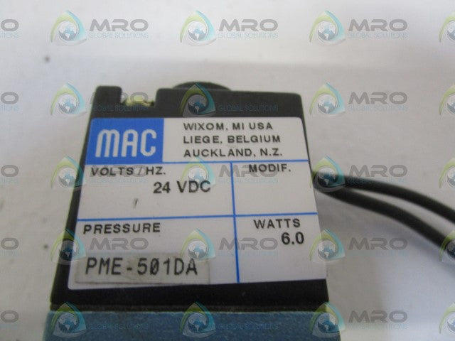 MAC PILOT VALVE PME-501DA *USED*