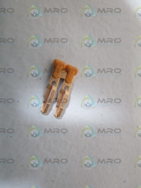 LOT OF 100 DINNECTOR ORANGE JUMPER BAR DN-2J2Y *NEW IN BAG*