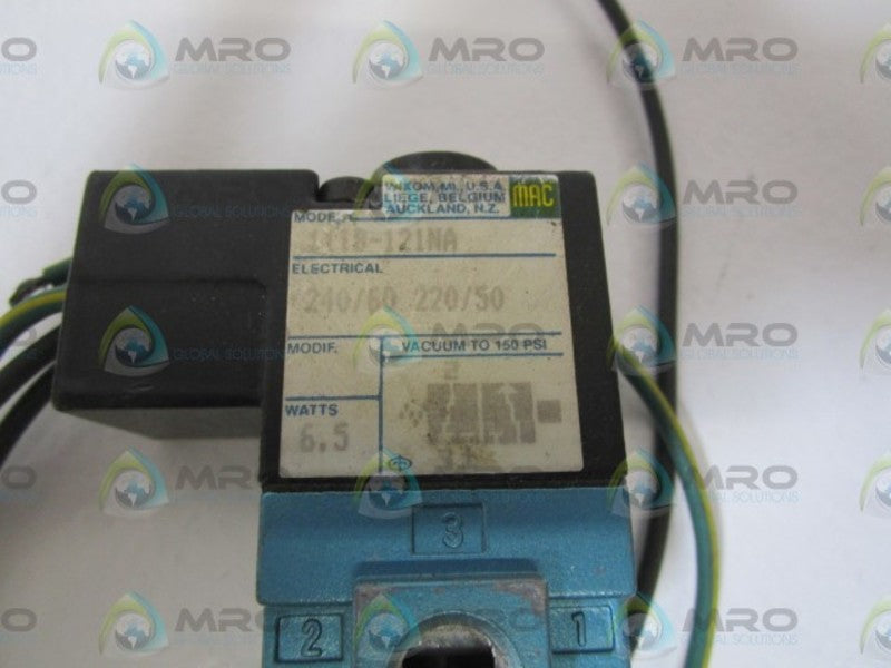 MAC 111B-121NA SOLENOID VALVE *USED*