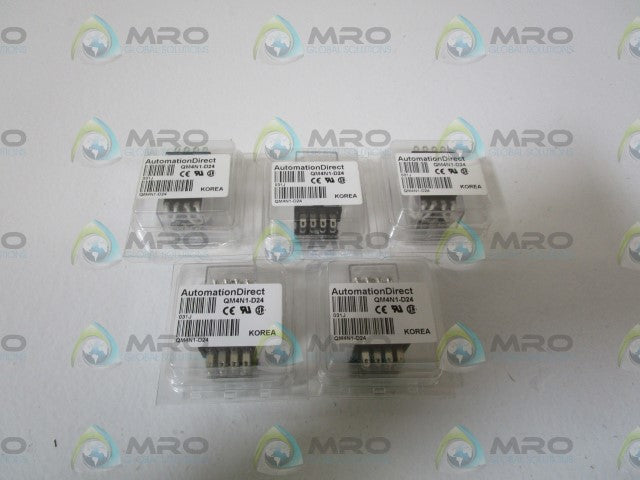 LOT OF 5 AUTOMATION DIRECT CONTROL RELAY QM4N1-D24 *ORIGINAL PACKAGE*
