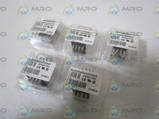 LOT OF 5 AUTOMATION DIRECT CONTROL RELAY QM4N1-D24 *ORIGINAL PACKAGE*