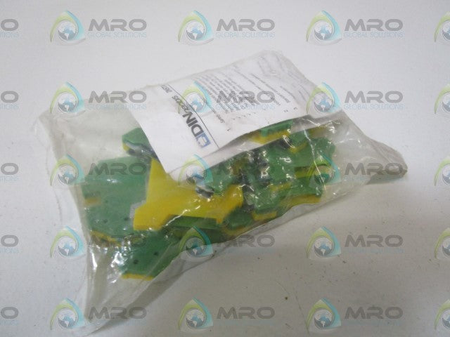 LOT OF 10 DINNECTORS GROUND TERMINAL BLOCK DN-G8-10 *NEW IN FACTORY BAG*
