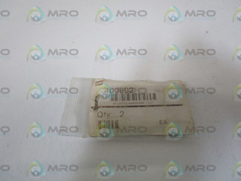 LOT OF 2 MTS MOUNTING HARDWARE FOOT 400802 *NEW IN BAG*