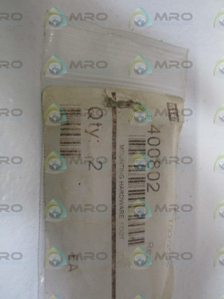 LOT OF 2 MTS MOUNTING HARDWARE FOOT 400802 *NEW IN BAG*
