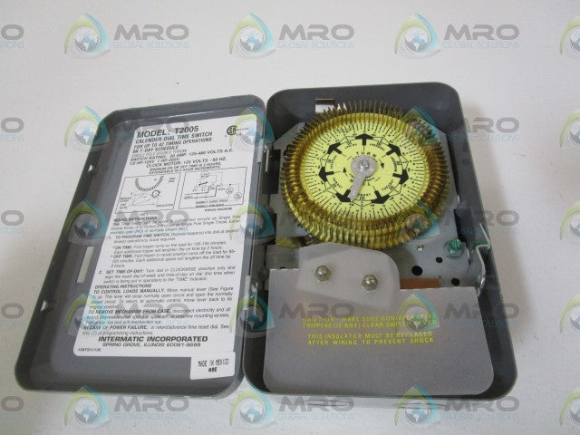 INTERMATIC 7-DAY CALENDAR DIAL TIME SWITCH T2005 *NEW IN BOX*