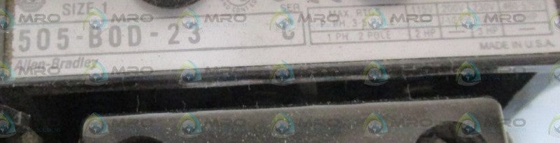 ALLEN BRADLEY 505-BOD-23 SER. C 115-120V  UNMP