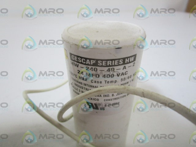 SOLA TRANSFORMER/CAPACITOR E-MCA00W400/HW-240-40-A-2 *USED*