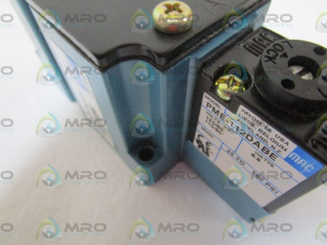 MAC SOLENOID VALVE 6314D-000-PM-112DA *USED*