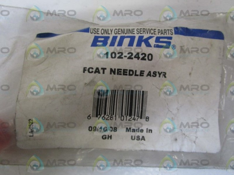 BINKS FCAT NEEDLE ASYR 102-2420 * NEW IN BAG *