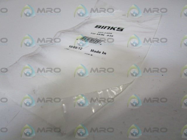 LOT OF 5 BINKS .039 TIP SEAL 102-2499 *NEW IN FACTORY BAG*