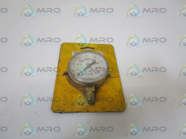 GENTEC BRASS CASE GAUGE 4000PSI 22-G25B-F4MP *ORIGINAL PACKAGE *