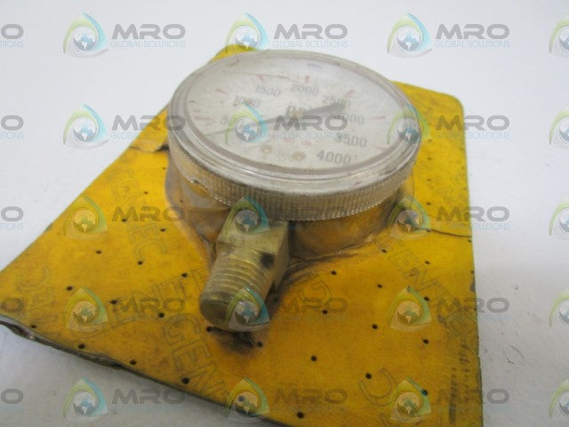 GENTEC BRASS CASE GAUGE 4000PSI 22-G25B-F4MP *ORIGINAL PACKAGE *