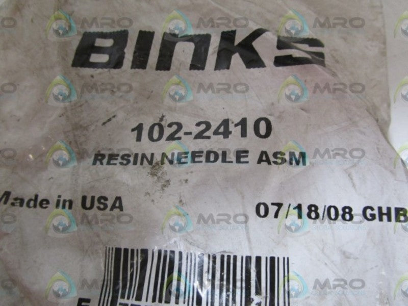 BINKS RESIN NEEDLE ASM 102-2410 * NEW IN FACTORY BAG *