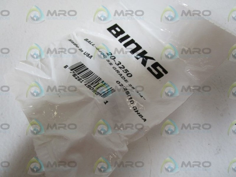 BINKS BALL-440C SS GRADE 25 3/4" 20-3250  NSMP