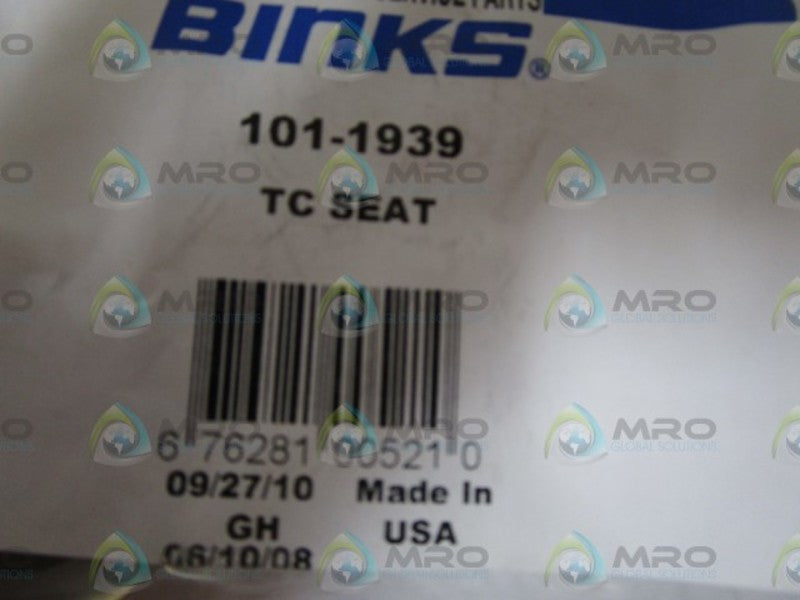 BINKS TC SEAT 101-1939  NSMP