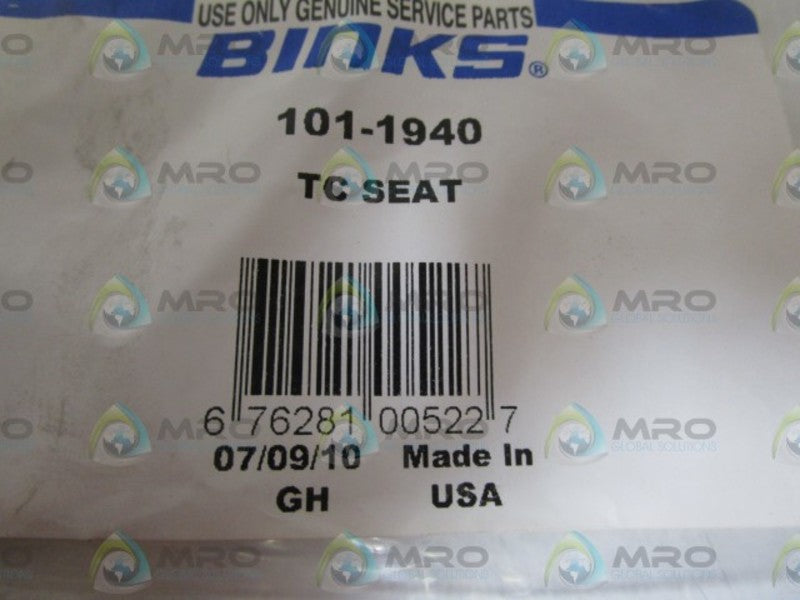 BINKS TC SEAT 101-1940  NSMP