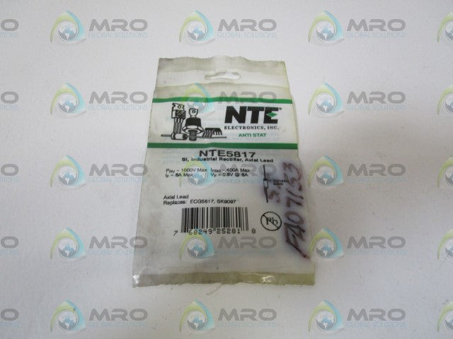 LOT OF 10 NTE RECTIFIER NTE5817 *NEW IN FACTORY BAG*