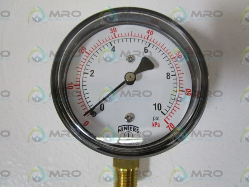 WINTERS 0-10PSI PRESSURE GAUGE PLP306 *NEW IN BOX*