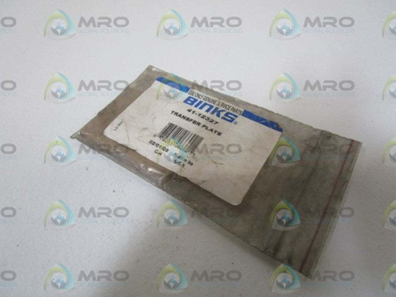 BINKS TRANSFER PLATE 41-12327  NSMP