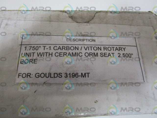 GOULDS 1.750" T-1 CARBON/VITON ROTARY 3196-MT *NEW IN BOX*