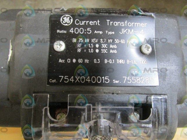 GENERAL ELECTRIC CURRENT TRANSFORMER 754X040015 *NEW NO BOX*