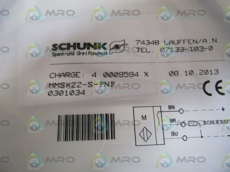 SCHUNK SWITCH MMSK22-S-PNP * NEW IN FACTORY BAG *